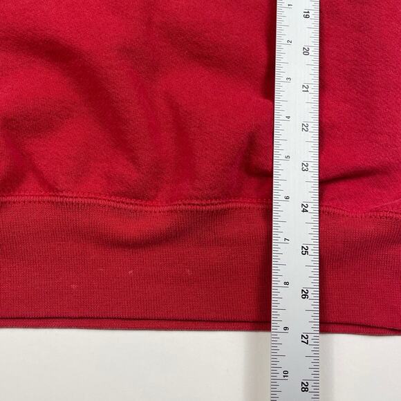 Vintage Red Blank Jerzees Crewneck Cotton Blend Made in USA Size XL - Picture 8 of 8